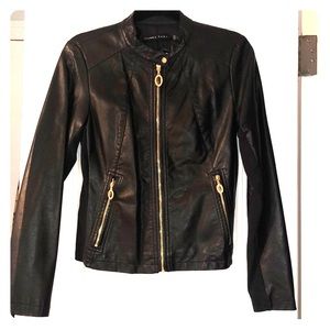 ✨SALE ✨Ivanka Trump Faux Black Leather Jacket
